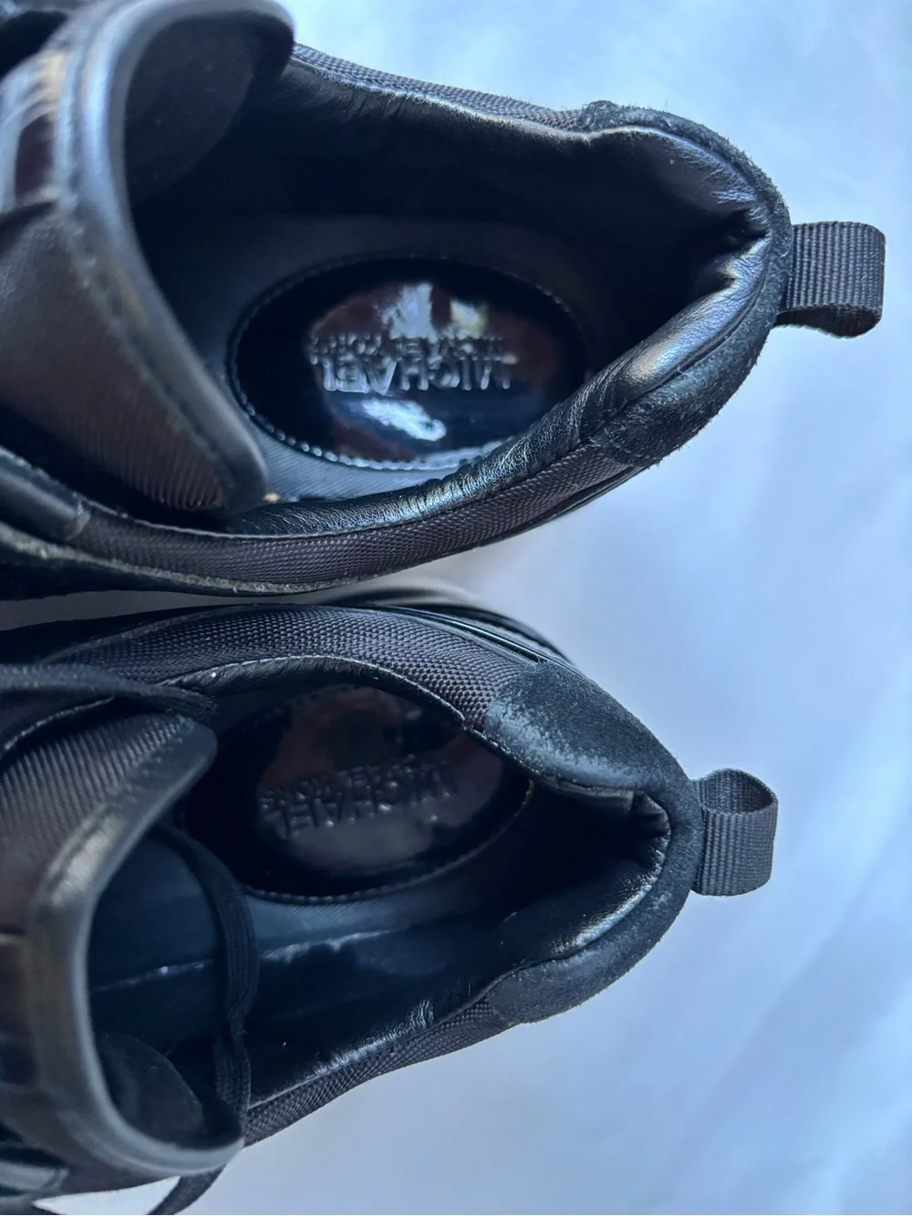 Michael Kors Women’s Black Mixed-Material Sneakers Size 9